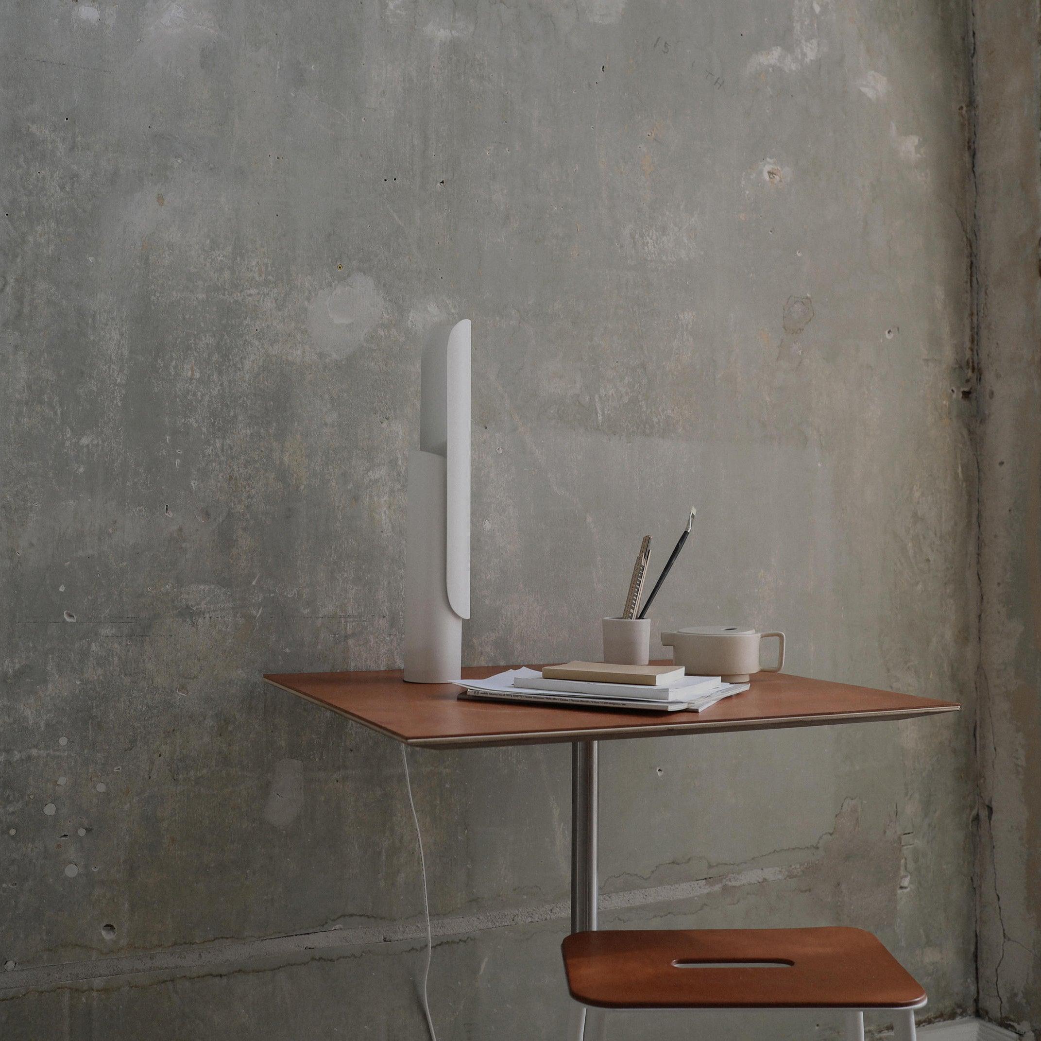 Modern Minimalist Geometric Adjustable LED Desk Lamp with Metal Finish