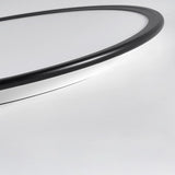 Modern Round LED Flush Mount Ceiling Light with Dimmable Aluminum Frame for Living Room and Bedroom