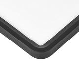 Modern Flat Black Flush Mount LED Ceiling Light for Kitchen Dining Room and Living Room