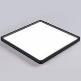 Modern Flat Black Flush Mount LED Ceiling Light for Kitchen Dining Room and Living Room