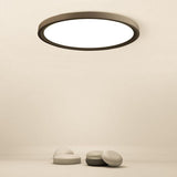 Modern Nordic Black Flush Mount LED Ceiling Light for Kitchen Dining Room