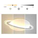 Modern Planet LED Flush Mount Ceiling Light Dimmable Lamp with Remote for Kids Room