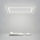 Minimalist Geometric Square LED Flush Mount Ceiling Light for Bedroom and Living Room