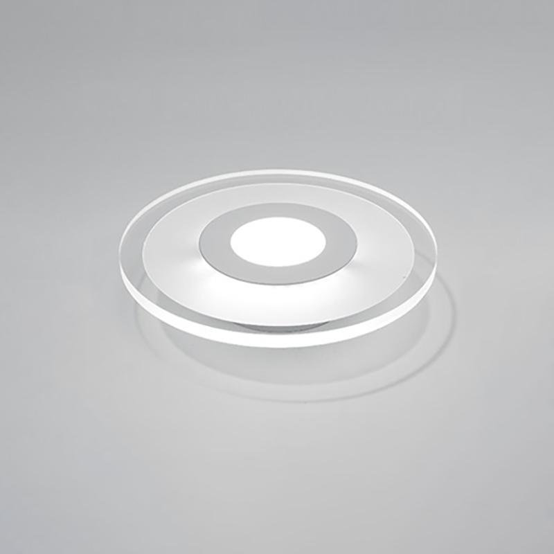 Modern Flower Design Concentric Circle LED Flush Mount Ceiling Light in White