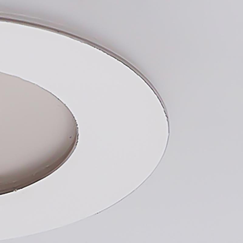 Modern Flower Design Concentric Circle LED Flush Mount Ceiling Light in White