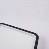 Geometric Hexagon Modern LED Flush Mount Black Iron Ceiling Light for Bedroom Living Room