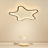 Modern Black Starfish LED Flush Mount Ceiling Light Dimmable Lamp for Kids Room Decor
