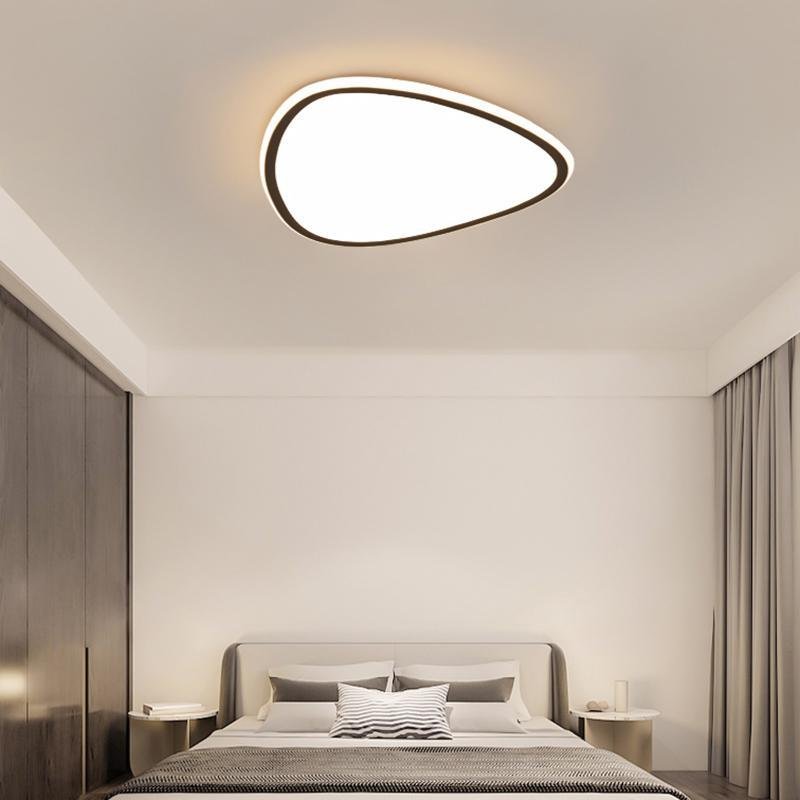 Modern Reuleaux Triangle Geometric Ceiling Light Nordic Flush Mount LED Fixture with Remote Control