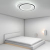 Modern Overlapped Round Flush Mount Ceiling Light Geometric Design for Bedroom