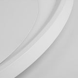 Modern White Round LED Flush Mount Ceiling Light Fixture for Kitchen and Living Room