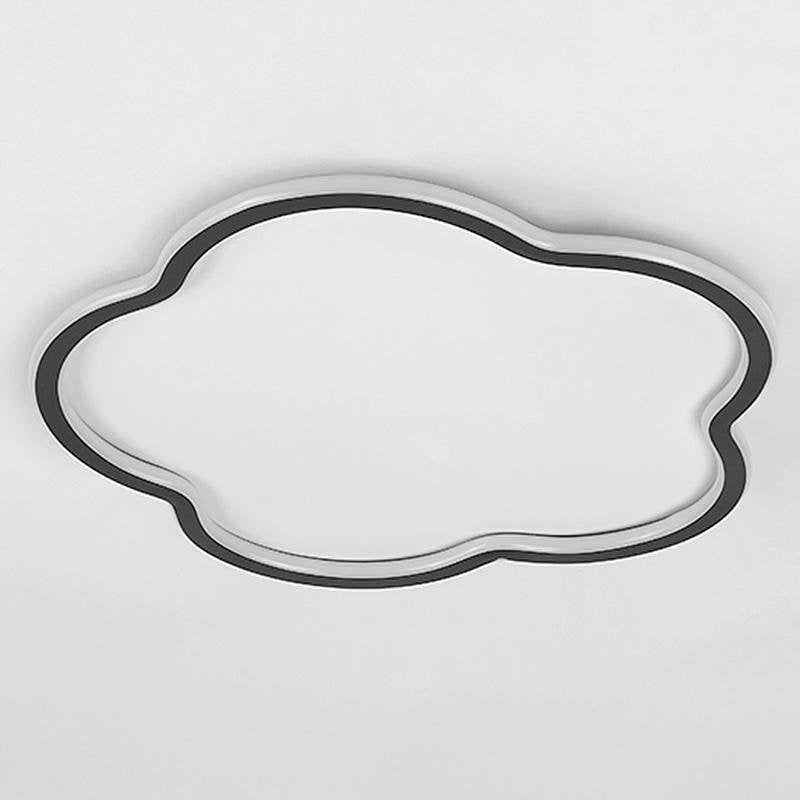 Modern Cloud Shaped LED Flush Mount Ceiling Light for Bedroom and Living Room 16 Inch