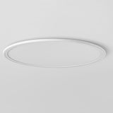 30 Inch Modern Round LED Ultrathin Flush Mount Ceiling Light with Dimmable Options