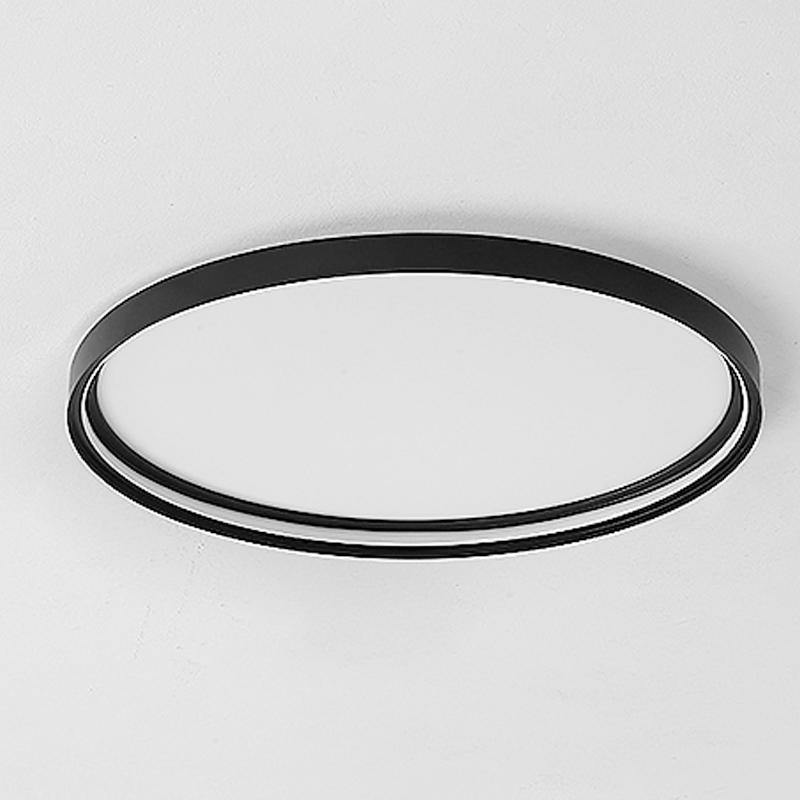 16 Inch Modern Round LED Flush Mount Ceiling Light with Acrylic Edge Design