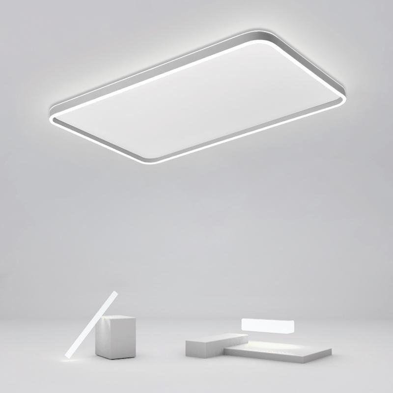 Modern Rectangular LED Flush Mount Ceiling Light for Kitchen and Dining Room