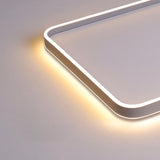 Modern Rectangular LED Flush Mount Ceiling Light for Kitchen and Dining Room