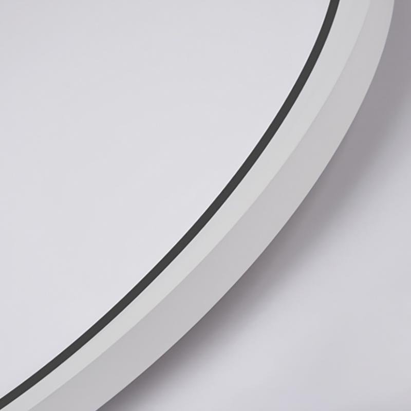 Modern White Round LED Flush Mount Ceiling Light for Bedroom and Living Room