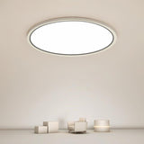 Modern White Round LED Flush Mount Ceiling Light for Bedroom and Living Room