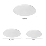 Modern Bowl Shaped LED Flush Mount Ceiling Light with Iron and Acrylic Shade