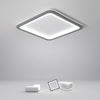 Modern Square LED Flush Mount Ceiling Light in Dark Gray for Kitchen and Dining Room