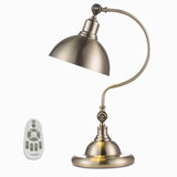 Bronze Antique Metallic LED Desk Lamp with Adjustable Gooseneck for Office and Task Lighting