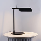 Sleek Aluminum Minimalist LED Table Lamp with Adjustable Pivoting Hood