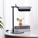 Sleek Aluminum Minimalist LED Table Lamp with Adjustable Pivoting Hood