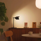 Sleek Aluminum Minimalist LED Table Lamp with Adjustable Pivoting Hood