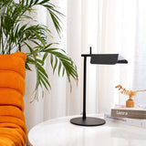 Sleek Aluminum Minimalist LED Table Lamp with Adjustable Pivoting Hood