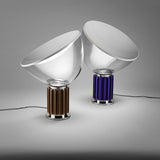 Radar Industrial Blown Glass Table Lamp with Adjustable Aluminum Reflector