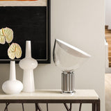 Radar Industrial Blown Glass Table Lamp with Adjustable Aluminum Reflector