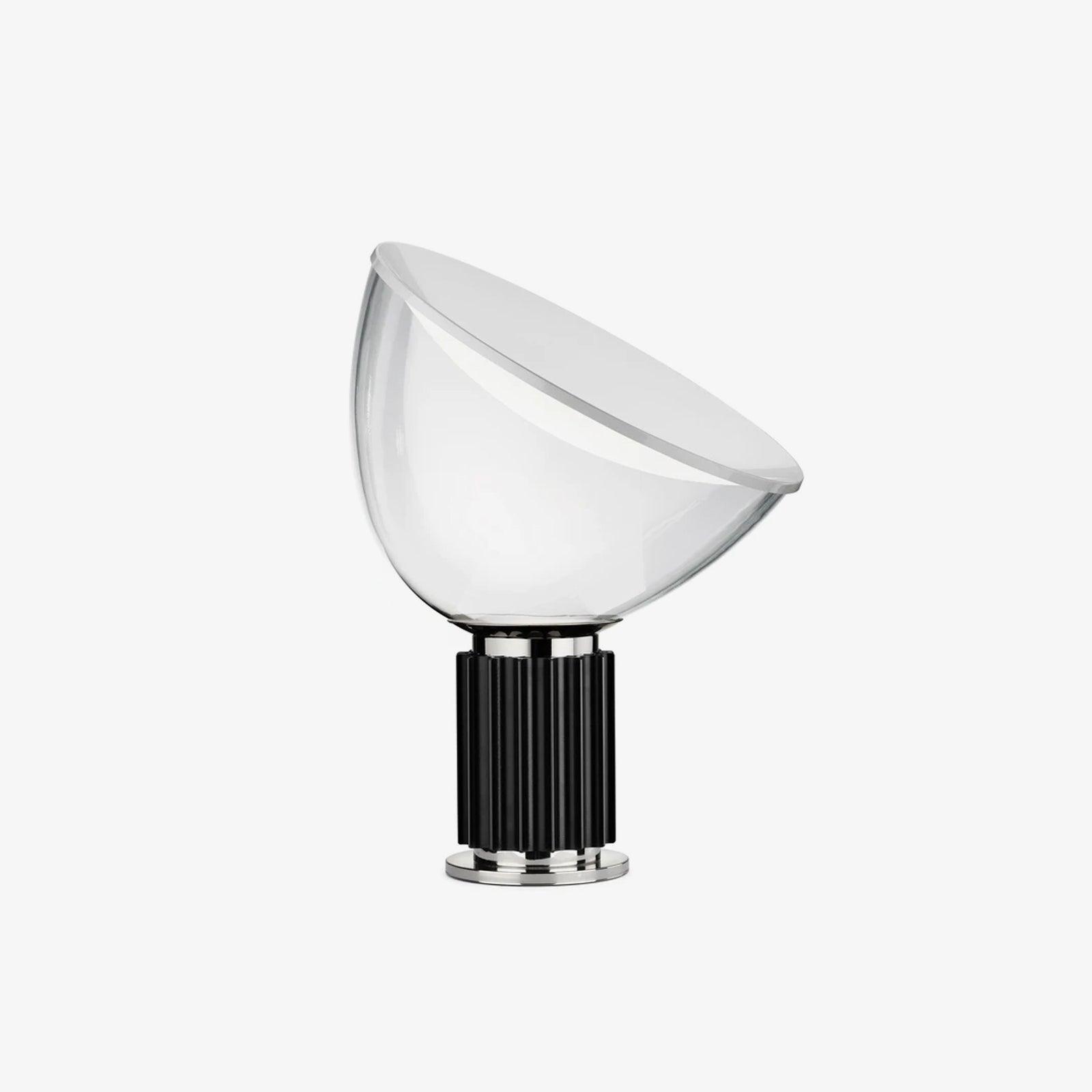 Radar Industrial Blown Glass Table Lamp with Adjustable Aluminum Reflector