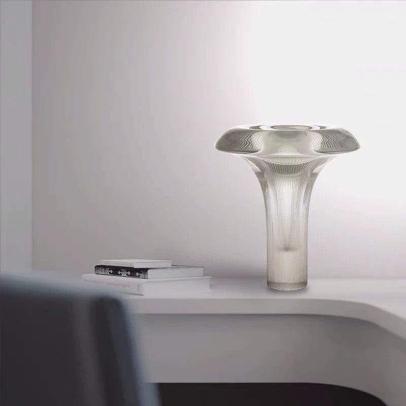 Takku Contemporary Integrated LED Glass Table Lamp for Modern Office Decor