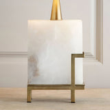 modern-brass-table-lamp-with-white-tapered-fabric-shade-and-natural-alabaster-base