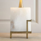 modern-brass-table-lamp-with-white-tapered-fabric-shade-and-natural-alabaster-base