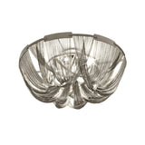 Luxury Contemporary Tassel Aluminum Chain Chandelier Modern Flush Mount Ceiling Light