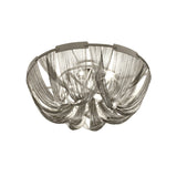 Luxury Contemporary Tassel Aluminum Chain Chandelier Modern Flush Mount Ceiling Light