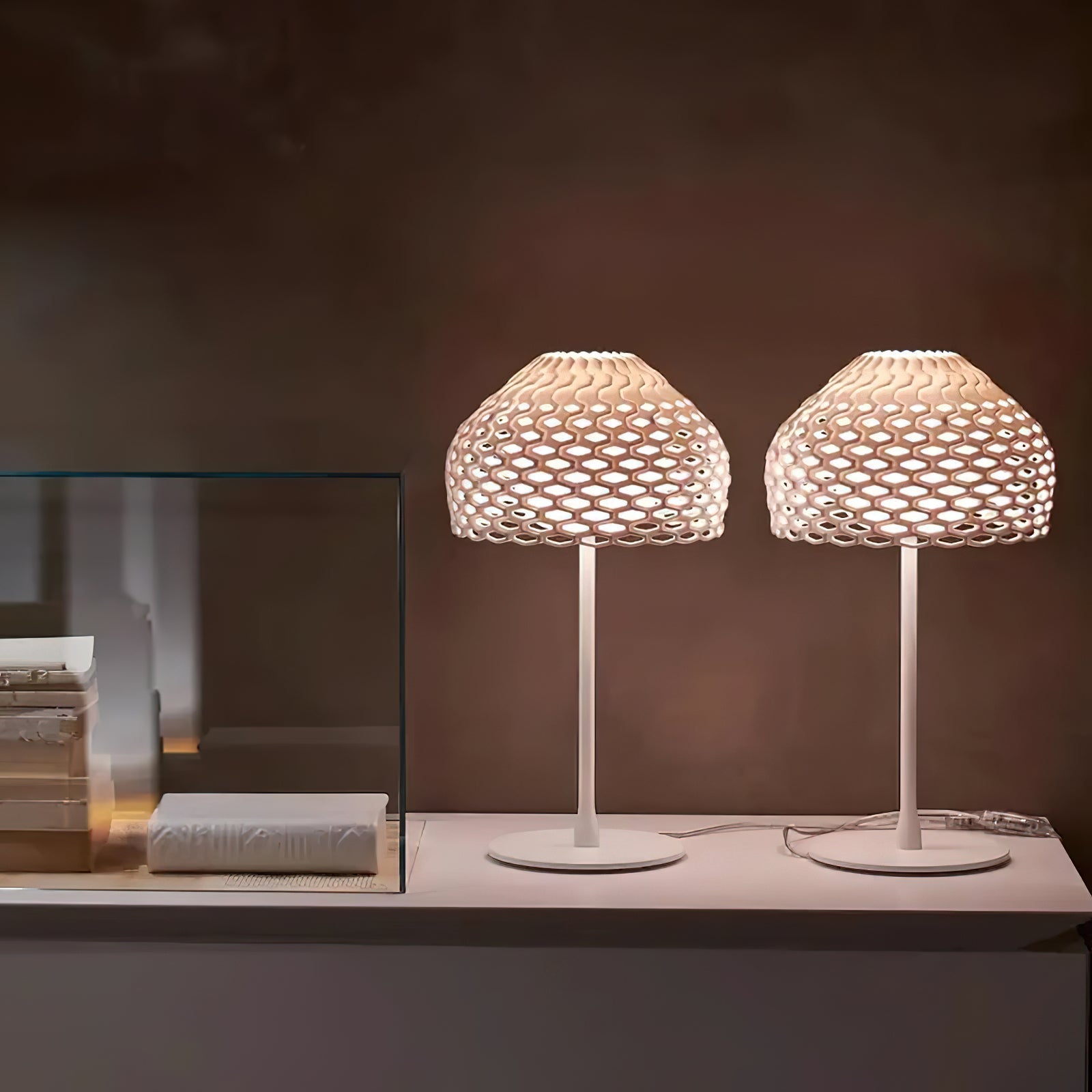 Modern Armadillo Geometric Table Lamp for Living Room and Nightstand Decor