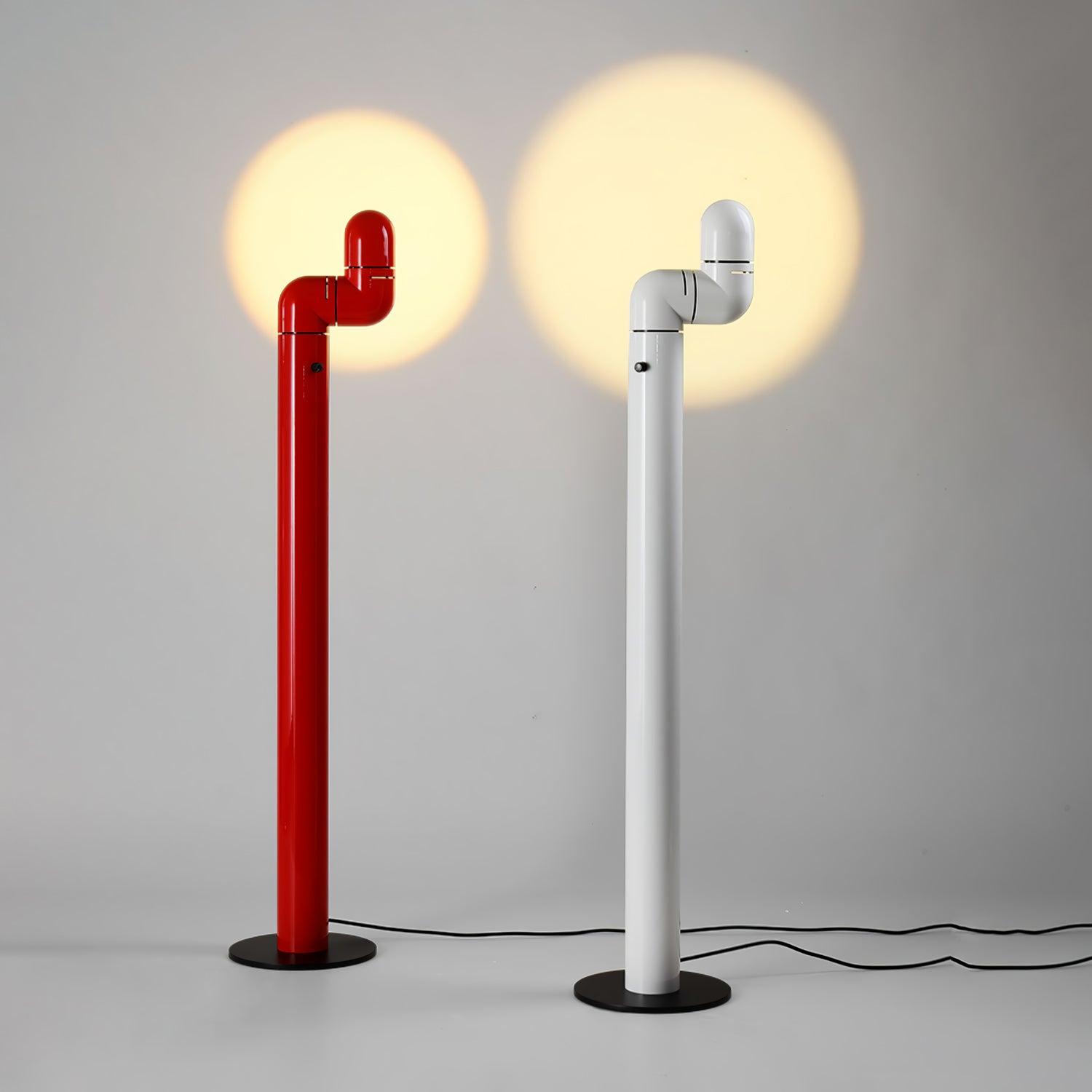 Tatu Alta Modern LED Floor Lamp with Adjustable Light Intensity and Focal Length