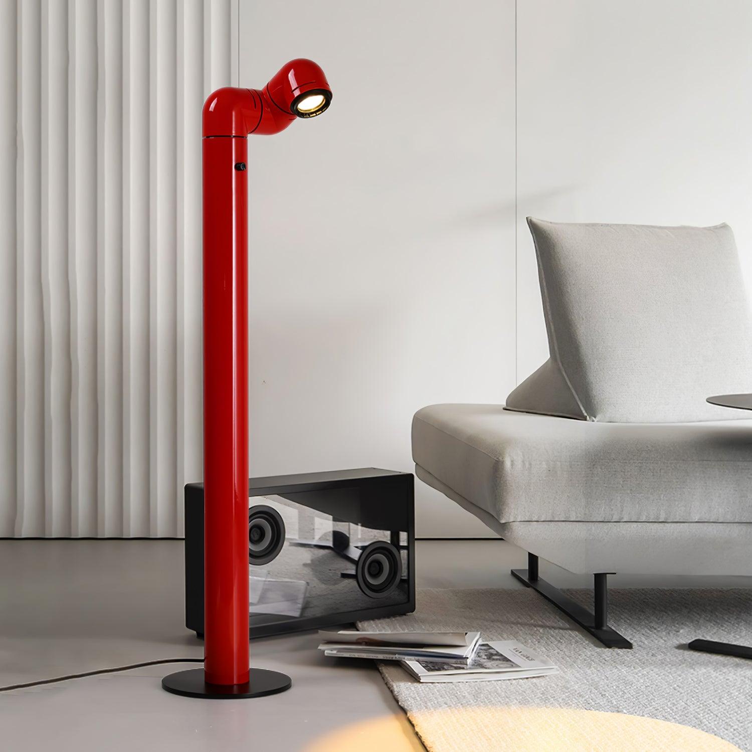 Tatu Alta Modern LED Floor Lamp with Adjustable Light Intensity and Focal Length