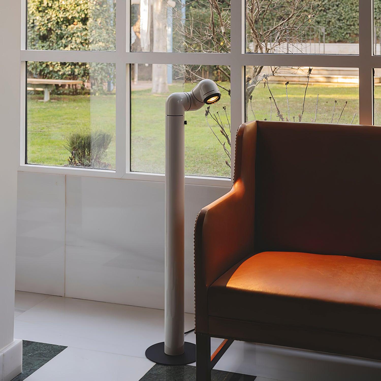 Tatu Alta Modern LED Floor Lamp with Adjustable Light Intensity and Focal Length