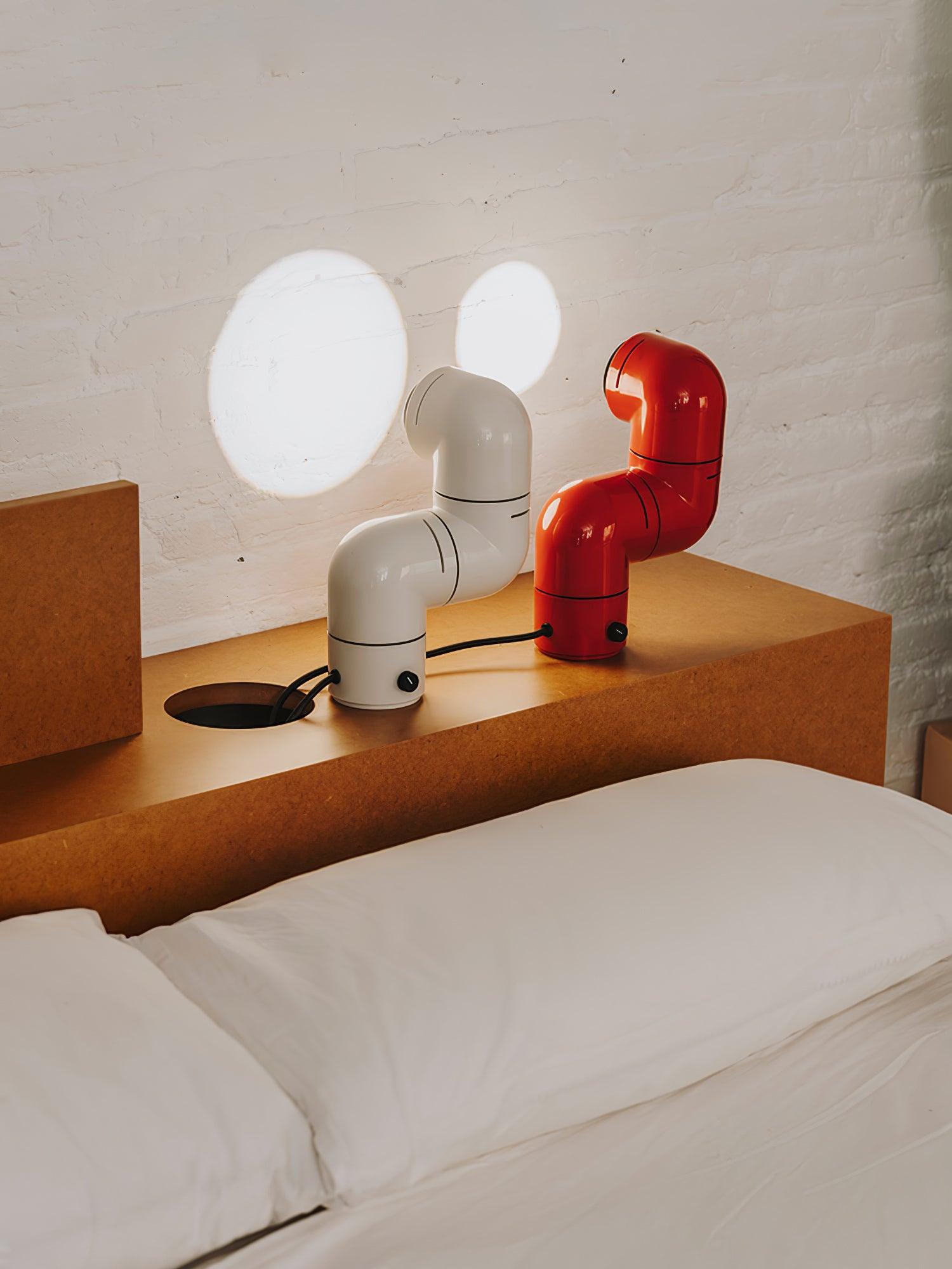 Retro Tatu Style LED Adjustable Reading Lamp for Modern Desks and Bedside Tables