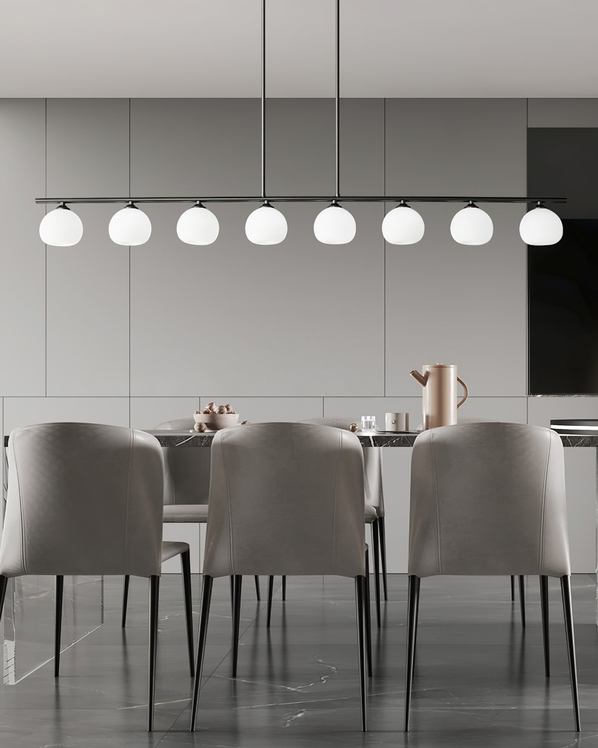 modern-linear-brass-glass-globe-chandelier-for-dining-room-and-kitchen-island-lighting