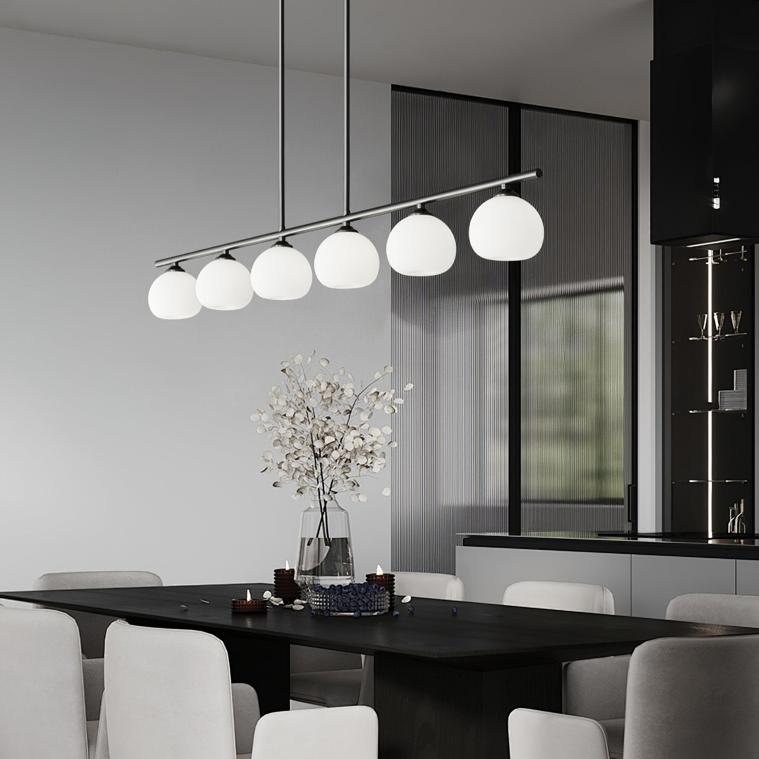 modern-linear-brass-glass-globe-chandelier-for-dining-room-and-kitchen-island-lighting