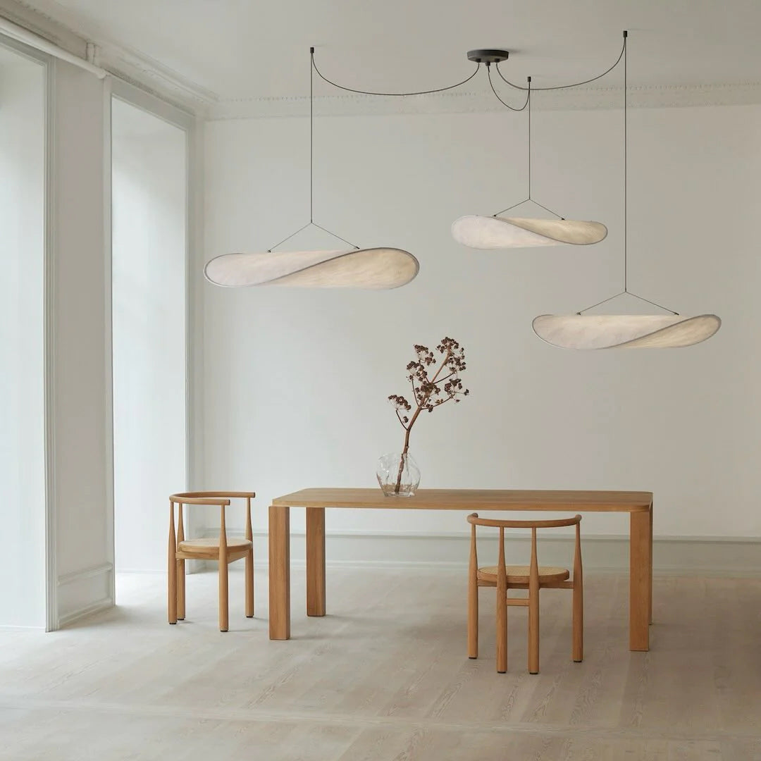 Modern Abstract Cloud Tyvek Pendant Light Sustainable LED Hanging Ceiling Luminaire