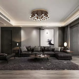 Tentacle Modern Wood LED Ceiling Lamp Multi Arm Integrated Flush Mount Lighting
