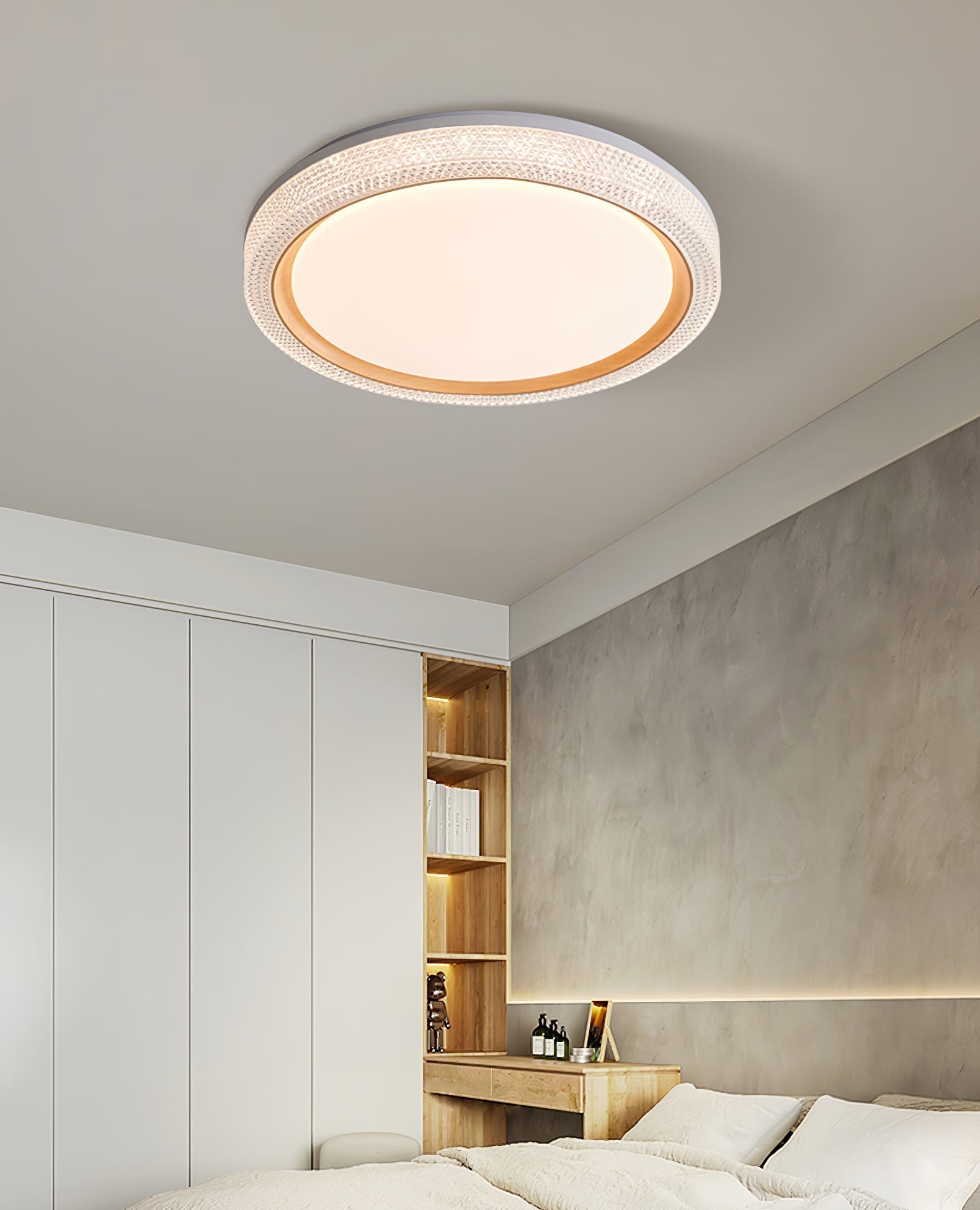 Modern Thin Round LED Flush Mount Ceiling Lamp for Contemporary Home Lighting