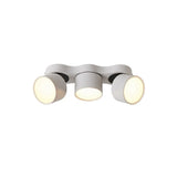 Modern Three Head Rotating Folding LED Flush Mount Ceiling Lamp for Indoor Lighting