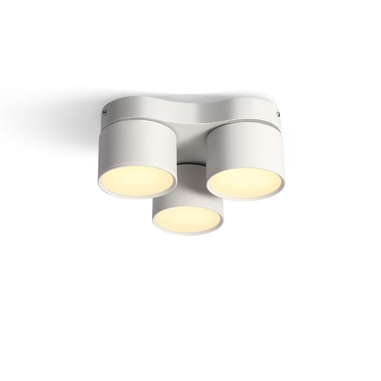 Adjustable Rotating Three Head LED Spotlight Flush Mount Ceiling Fixture for Accent Lighting