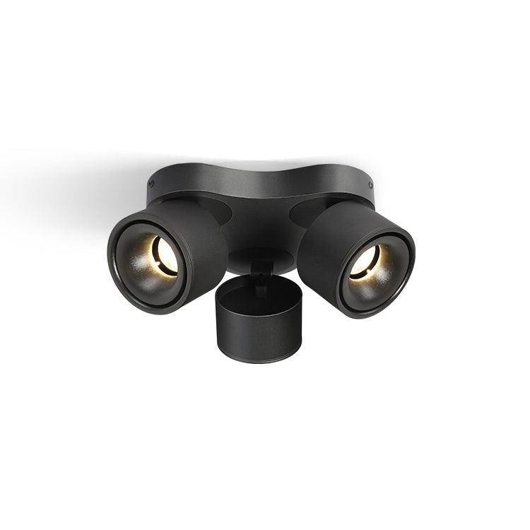Adjustable Rotating Three Head LED Spotlight Flush Mount Ceiling Fixture for Accent Lighting