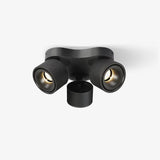 Adjustable Rotating Three Head LED Spotlight Flush Mount Ceiling Fixture for Accent Lighting